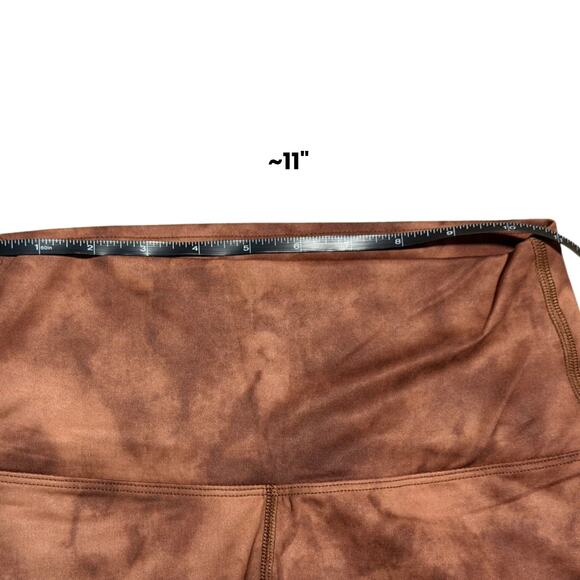 NOBULL High-Rise Cropped Tights S — Brown Tie Dye NWT - Picture 3 of 4